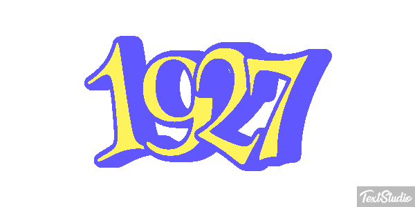 1927 Texteffekt