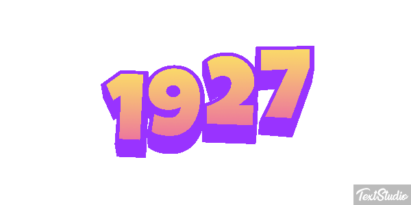 1927 Texteffekt