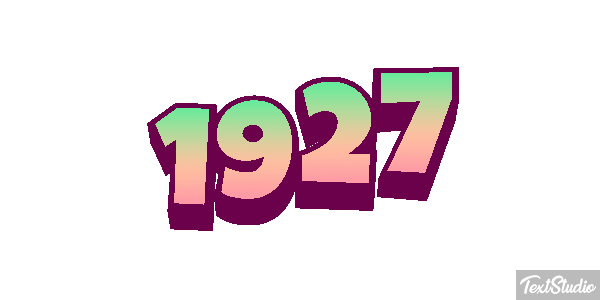 1927 Texteffekt