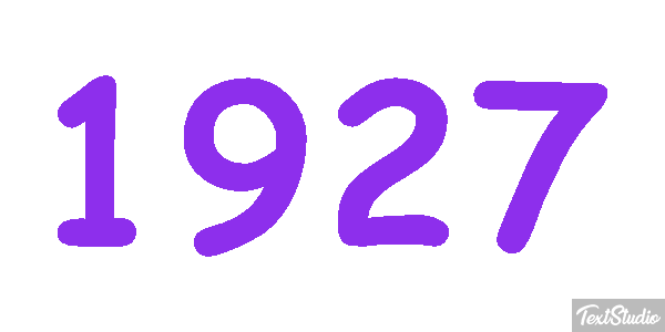 1927 Texteffekt