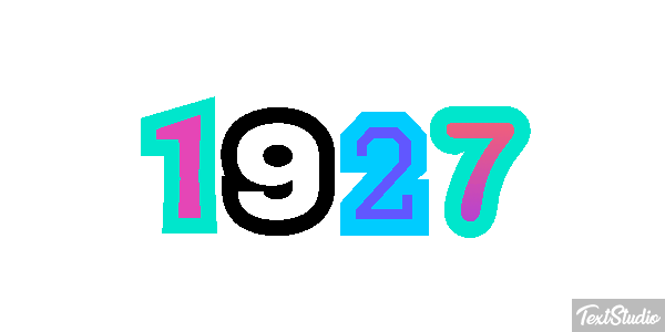 1927 Texteffekt