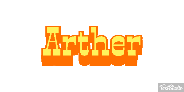 Arther Text effect