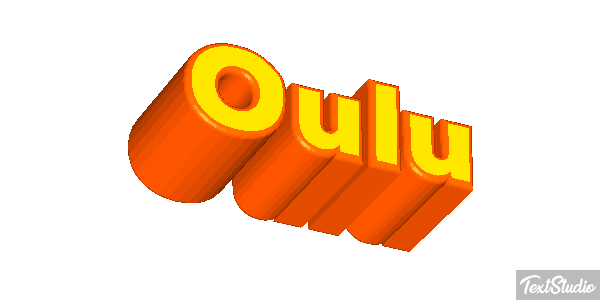 Oulu Текстовый эффект