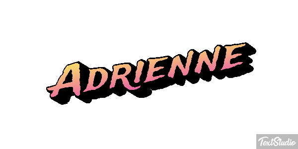 Adrienne Текстовый эффект
