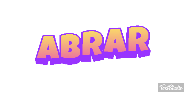 Abrar Tekst effect