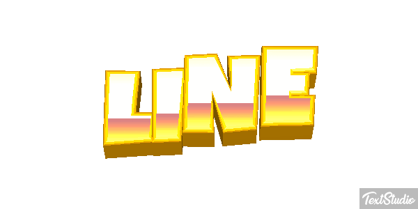 LINE Efeito do texto