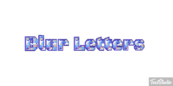 Blur Letters Text effect