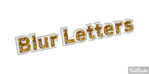 Blur Letters Text effect