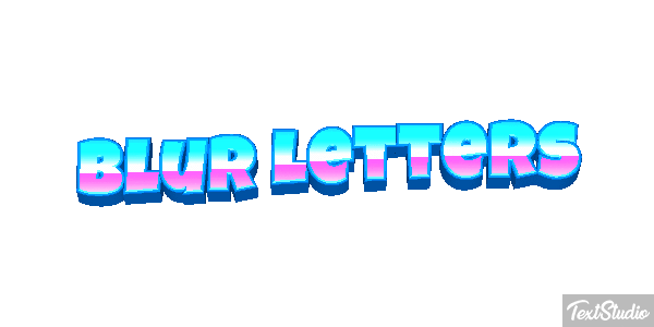 Blur Letters Text effect