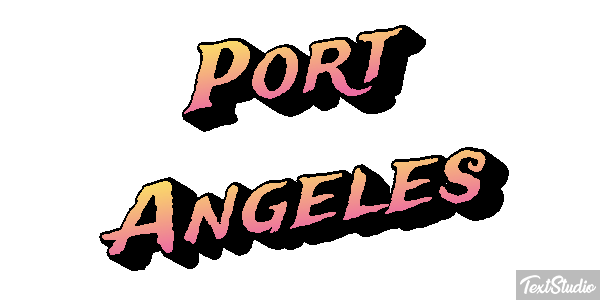 Port Angeles Effetto testo