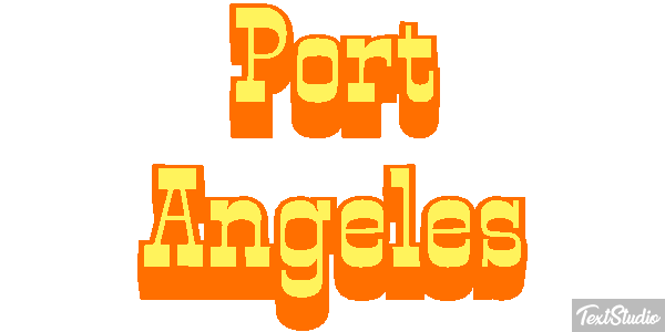 Port Angeles Effetto testo