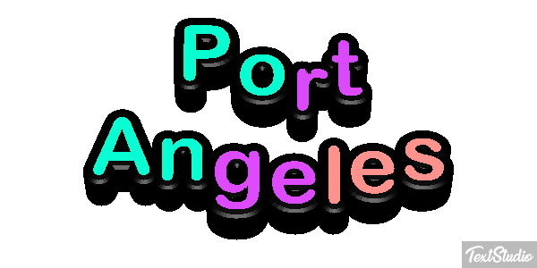 Port Angeles Effetto testo