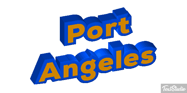 Port Angeles Effetto testo