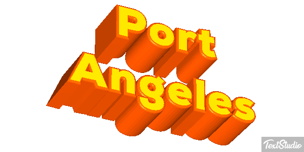 Port Angeles Effetto testo