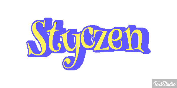 Styczeń Efekt tekstowy