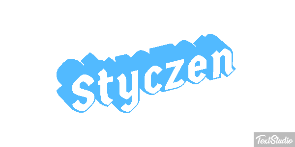 Styczeń Efekt tekstowy