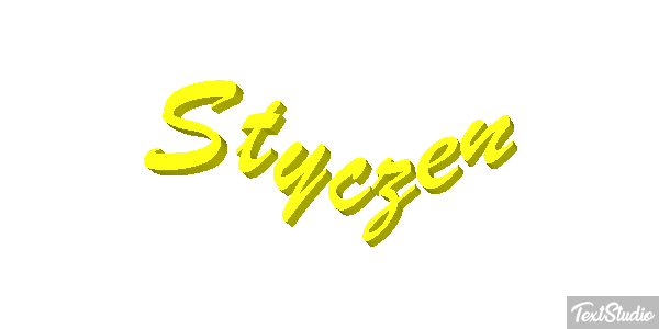Styczeń Efekt tekstowy