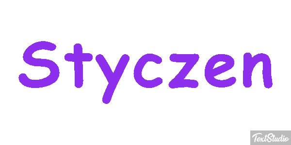 Styczeń Efekt tekstowy