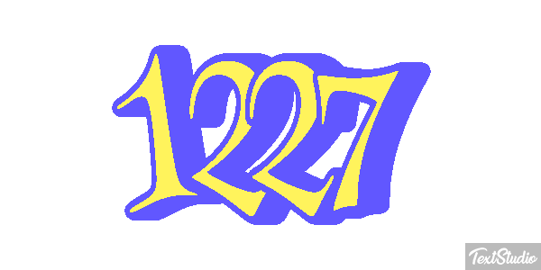 1227 Text effect
