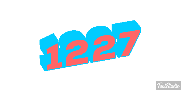 1227 Text effect