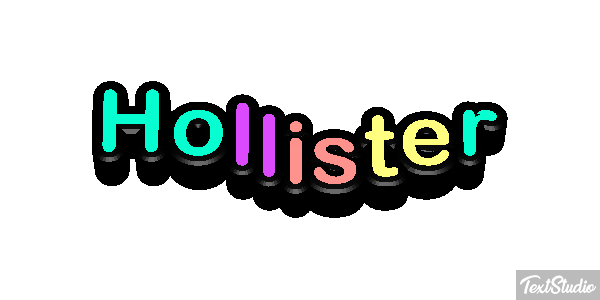 Hollister Efecto de texto