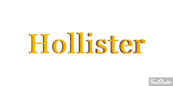 Hollister Efecto de texto