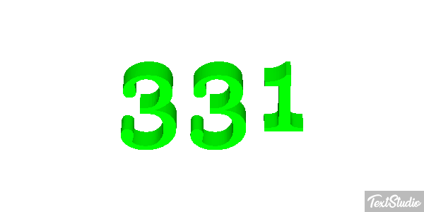 331 Texteffekt