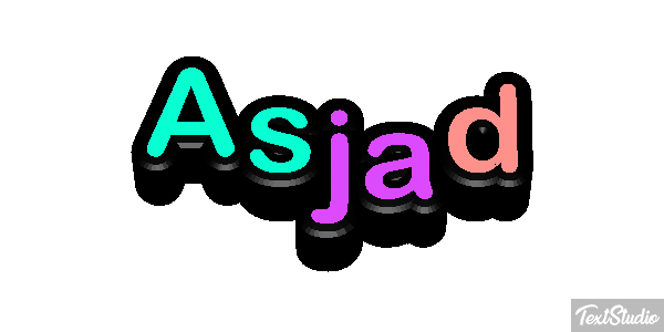 Asjad Text effect