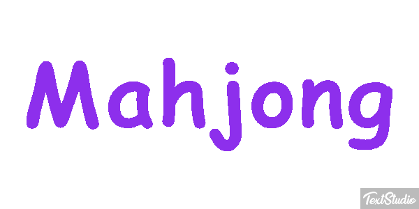 Mahjong Texteffekt