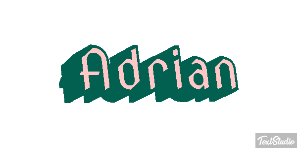 Adrian Text effect