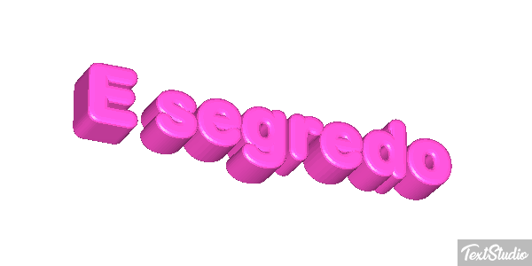 É segredo Tekst effect