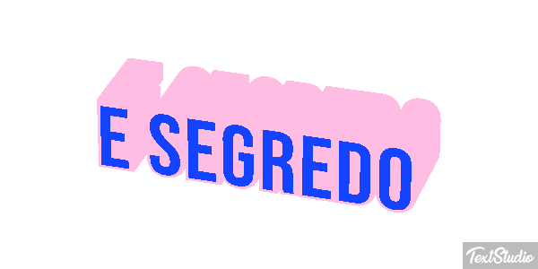 É segredo Tekst effect