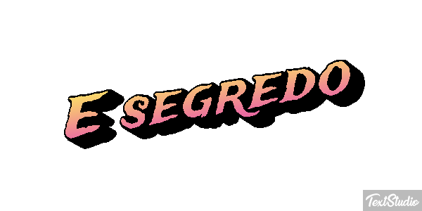 É segredo Tekst effect