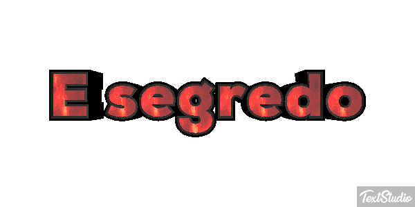 É segredo Tekst effect