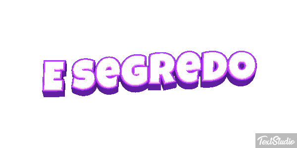 É segredo Tekst effect