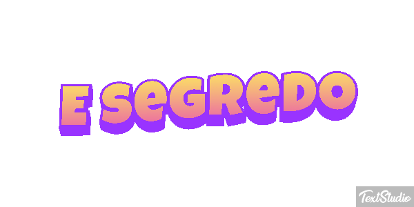 É segredo Tekst effect