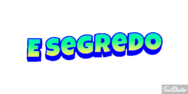 É segredo Tekst effect