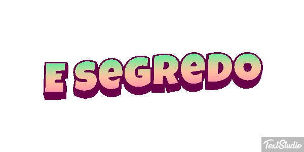É segredo Tekst effect