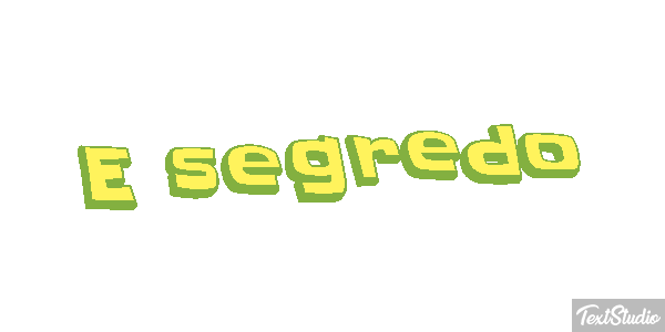 É segredo Tekst effect