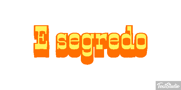 É segredo Tekst effect