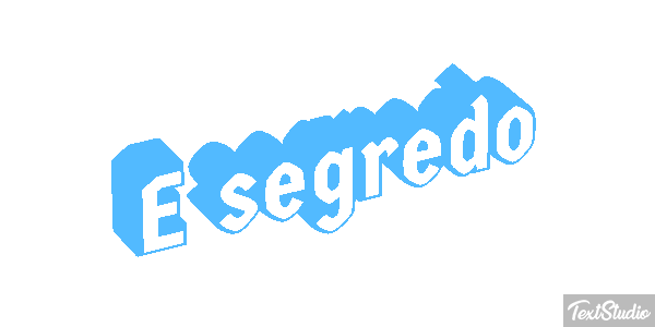 É segredo Tekst effect