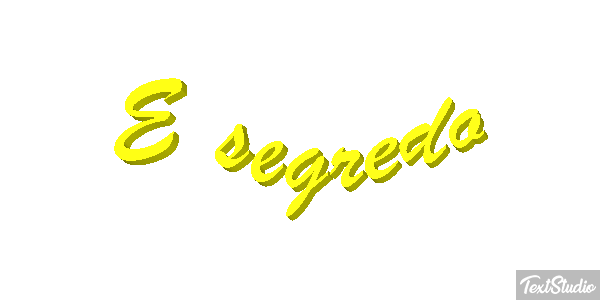 É segredo Tekst effect