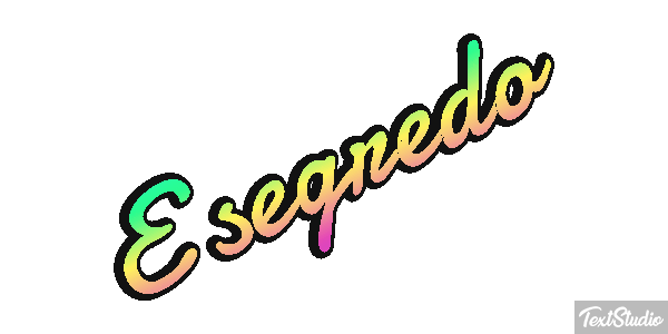 É segredo Tekst effect