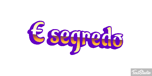 É segredo Tekst effect