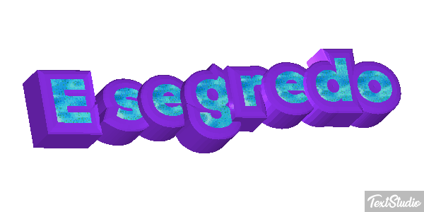 É segredo Tekst effect