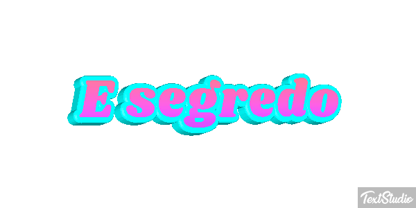 É segredo Tekst effect