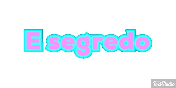 É segredo Tekst effect