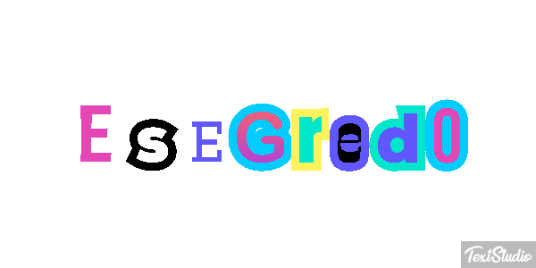 É segredo Tekst effect