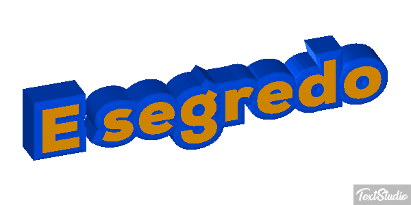 É segredo Tekst effect