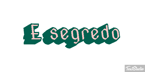 É segredo Tekst effect